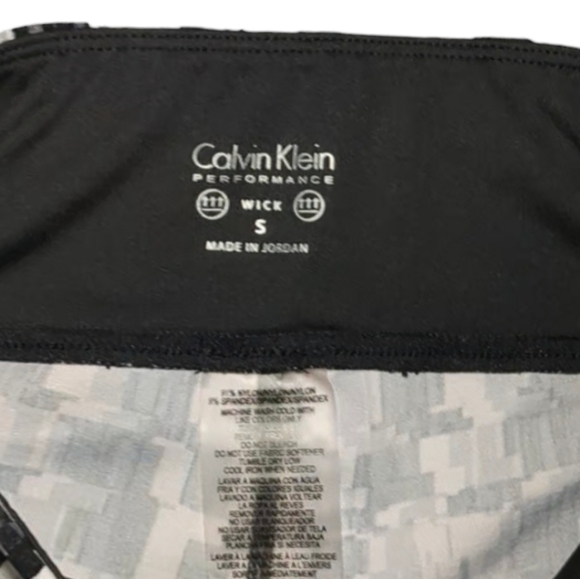 CALVIN klein womens size small cropped leggings elastic waist black - Picture 5 of 9